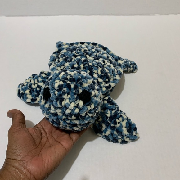 Sea Turtle Handmade Crocheted Soft Plush Stuffed Turtle - Picture 7 of 15